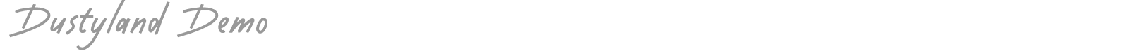 Dustyland font preview